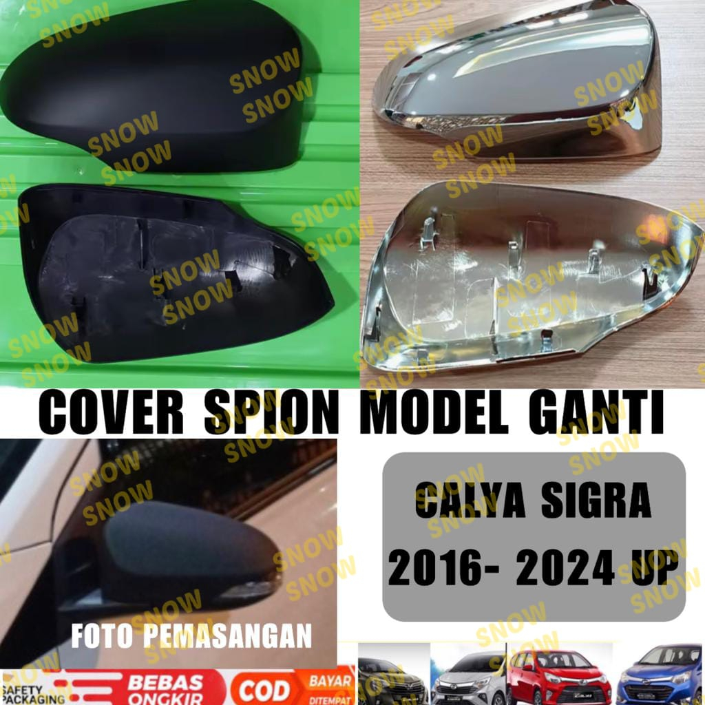 Jual Cover Spion Calya Sigra 2016 2019 2023 2024 Model Ganti Chrome