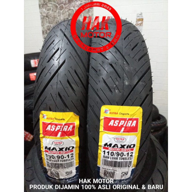 Jual TERLARIS BAN NEW SCOOPY ASPIRA MAXIO SPR40TL RING 12 DONAT