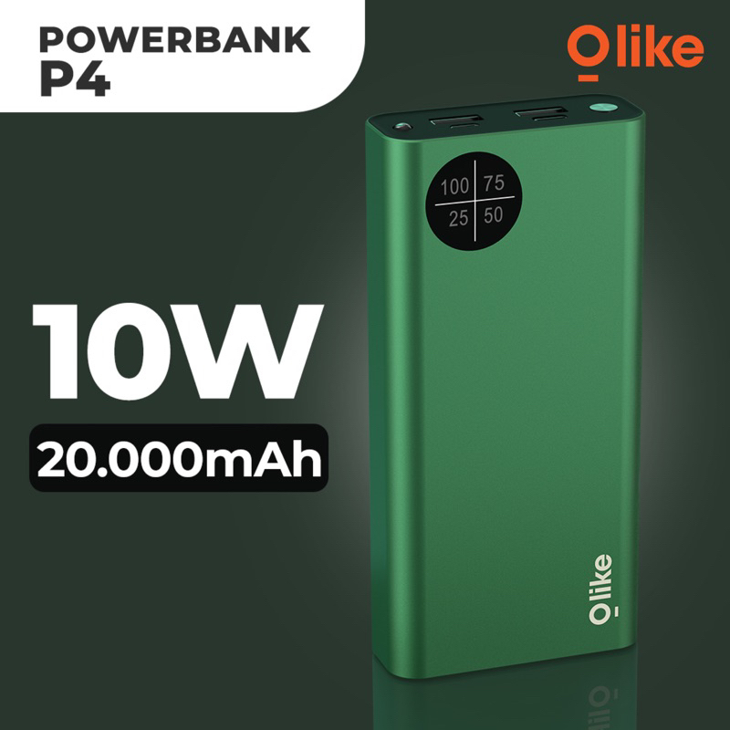 Jual OLIKE P4 POWERBANK 20000MAH DUAL PORT TYPE C MICRO USB DISPLAY