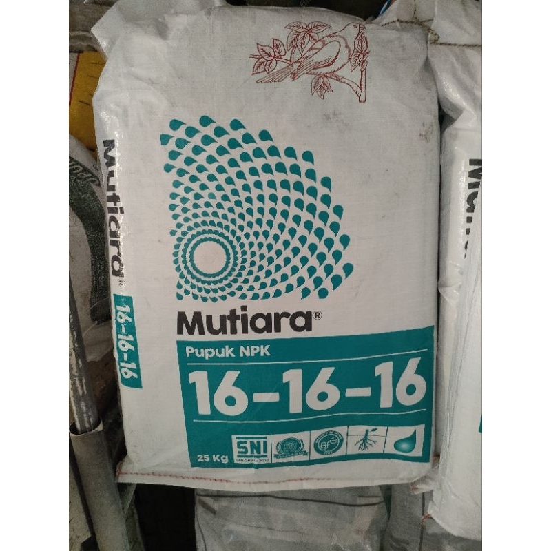 Jual NPK MUTIARA 25 KG PUPUK NPK 16 16 16 MUTIARA KEMASAN PABRIK