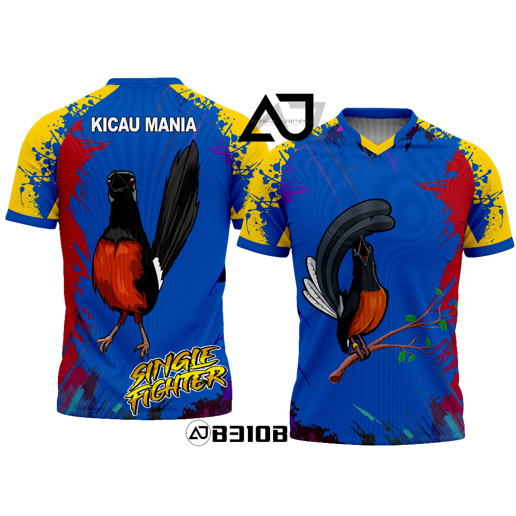 Jual Jersey Burung Kaos Kicau Mania Printing Custom Satuan Terbaru Bisa