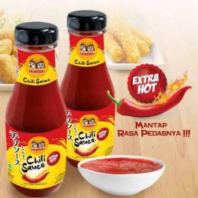 Jual Hokben Chili Sauce Extra Hot Saos Chilli Saus Sambal Cabe Pedas