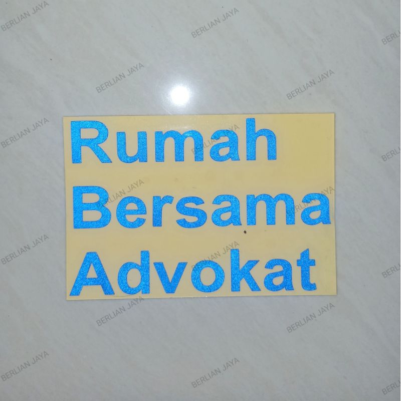 Jual Stiker Peradi RBA Rumah Bersama Advokat Luhut Pangaribuan Shopee