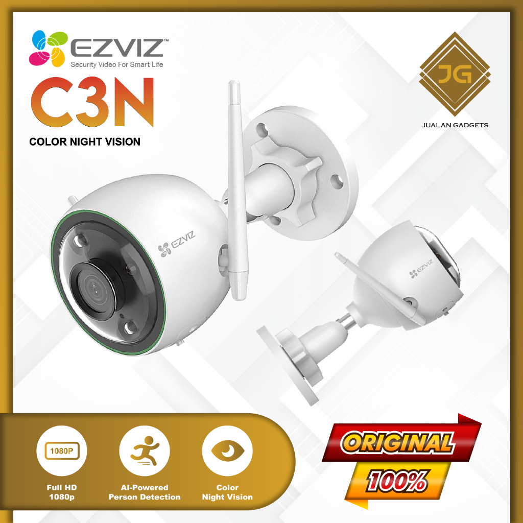 Jual Ezviz C N P Cctv Outdoor Ip Camera Color Night Vision