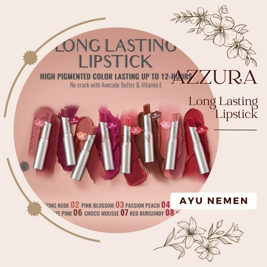 Jual Azzura Long Lasting Lipstick Gr Azzura Lipstick Azzura