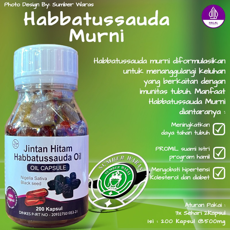 Jual REAL TESTIMONI Kapsul Habbatussauda Jintan Hitam Murni Sehat