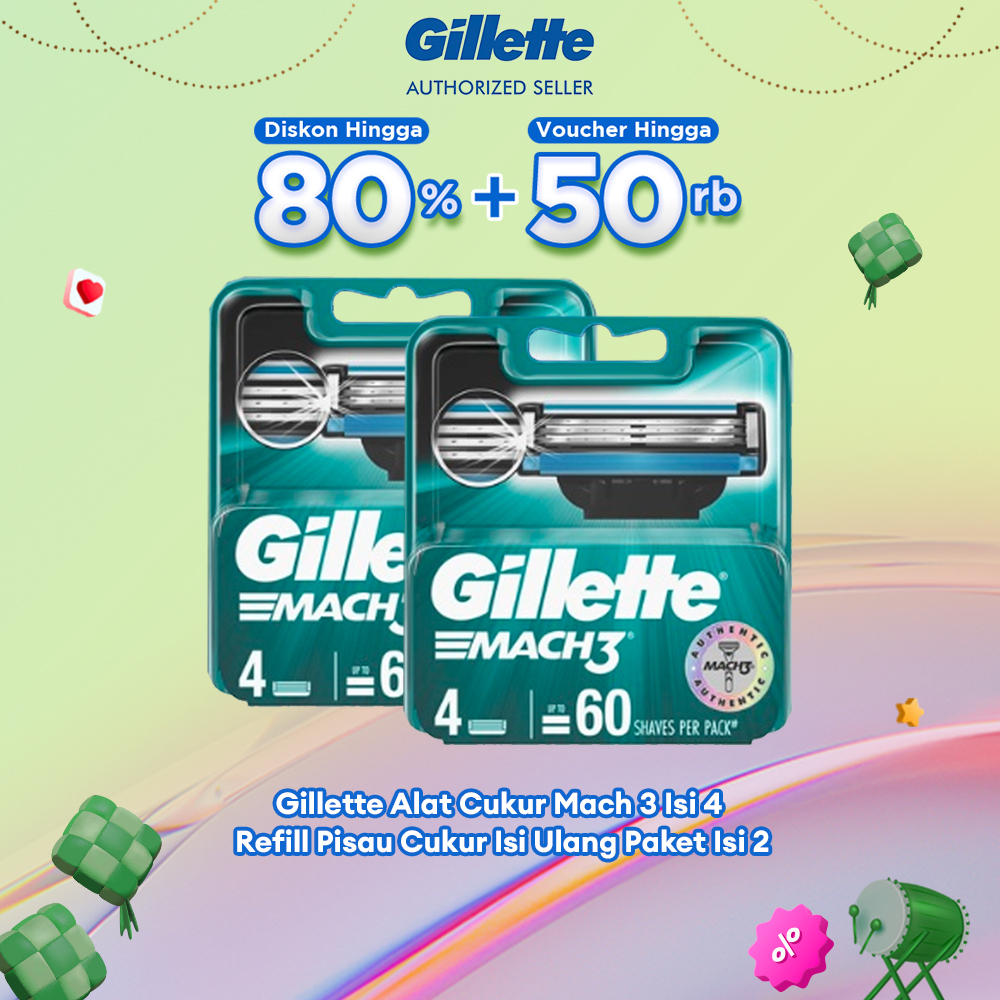 Jual Gillette Pencukur Mach Isi Ulang Pisau Cukur Isi Shopee