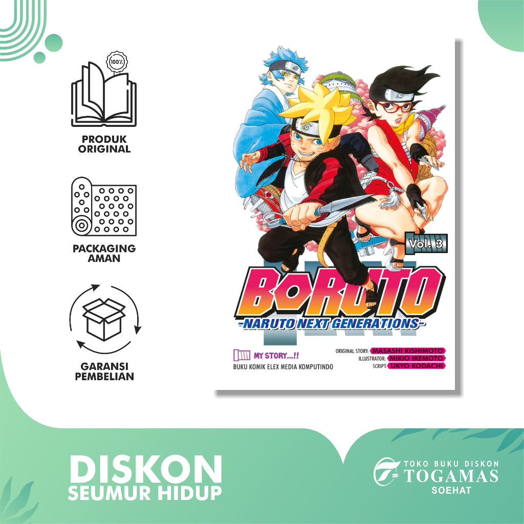 Jual Boruto Naruto Next Generation Vol 3 Masashi Kishimoto