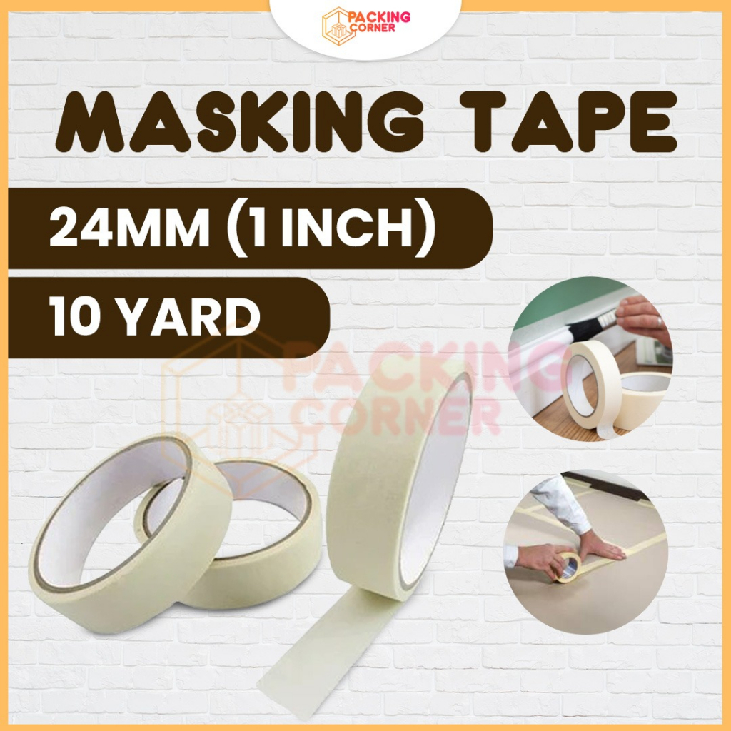 Jual Lakban Kertas Masking Tape Selotip Kertas Mm X Y Inch