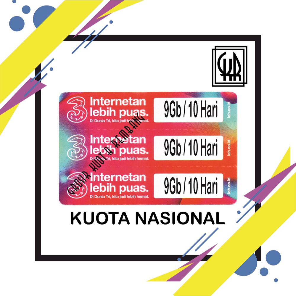 Jual Voucher Tri Happy 9Gb 10Hari NASIONAL Shopee Indonesia