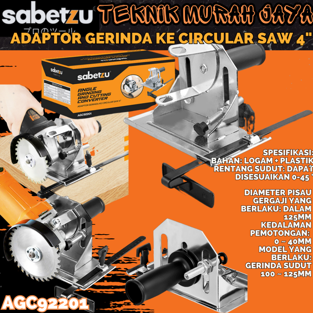 Jual Sabetzu Dudukan Gerinda Circular Saw Adaptor Stand Holder