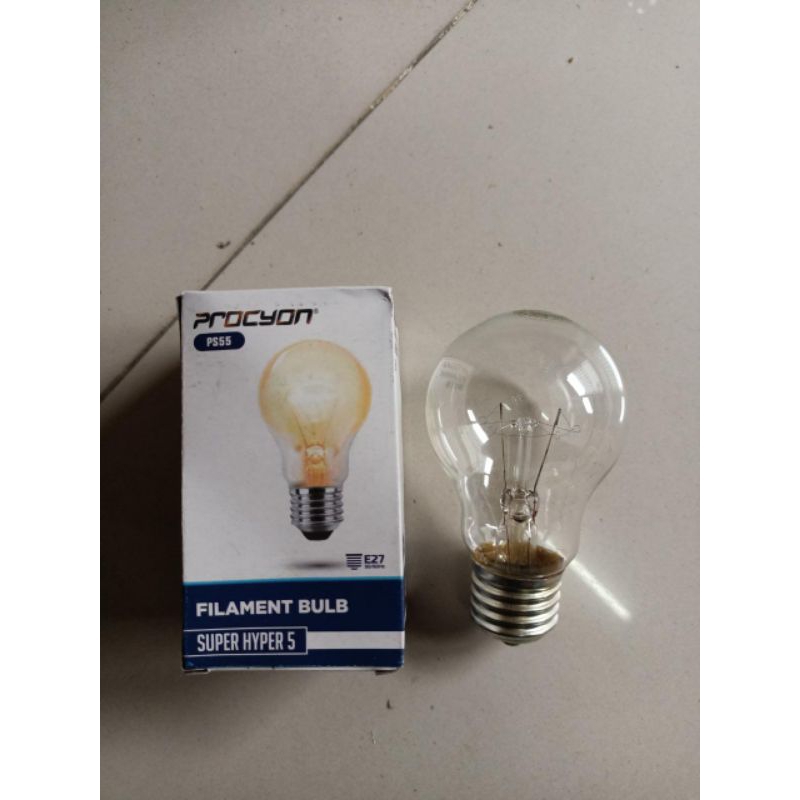 Jual Bohlam Lampu Pijar Filament Watt Starlux Cahaya Clear Shopee