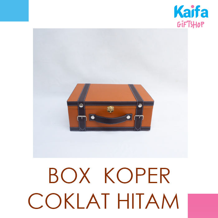 Jual Giftbox Hampers Packaging Model Koper Unik Warna Coklat Shopee