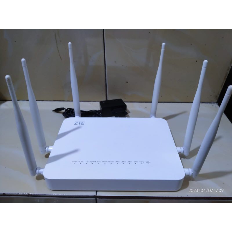 Jual Zte Gpon Ont Zxhn F Premium Dual Band Antena Shopee Indonesia