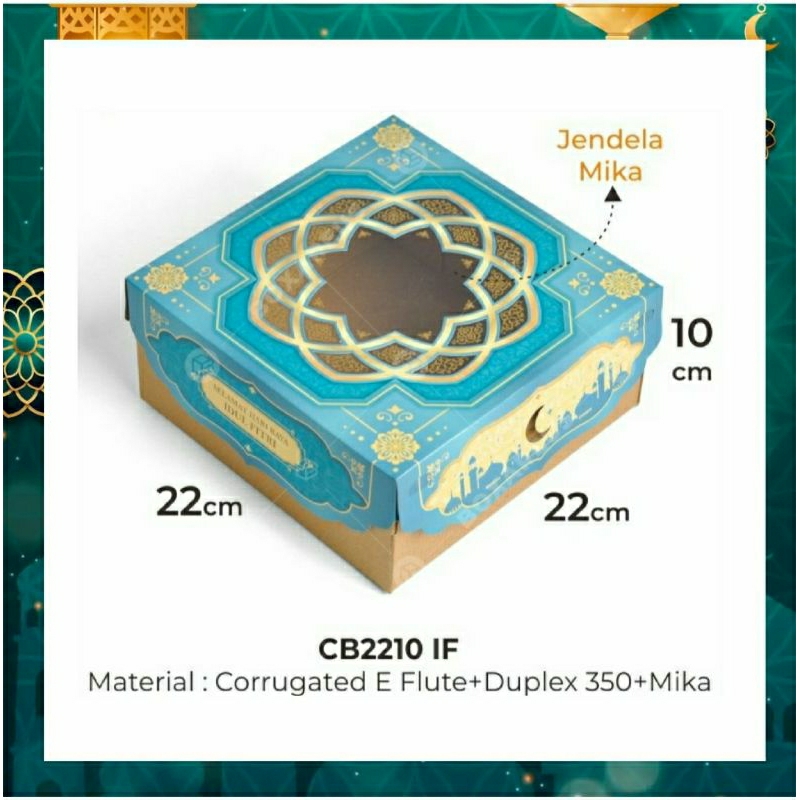 Jual Cake Box Packaging Kotak Kue Lebaran Kemasan Idul Fitri Box Kue