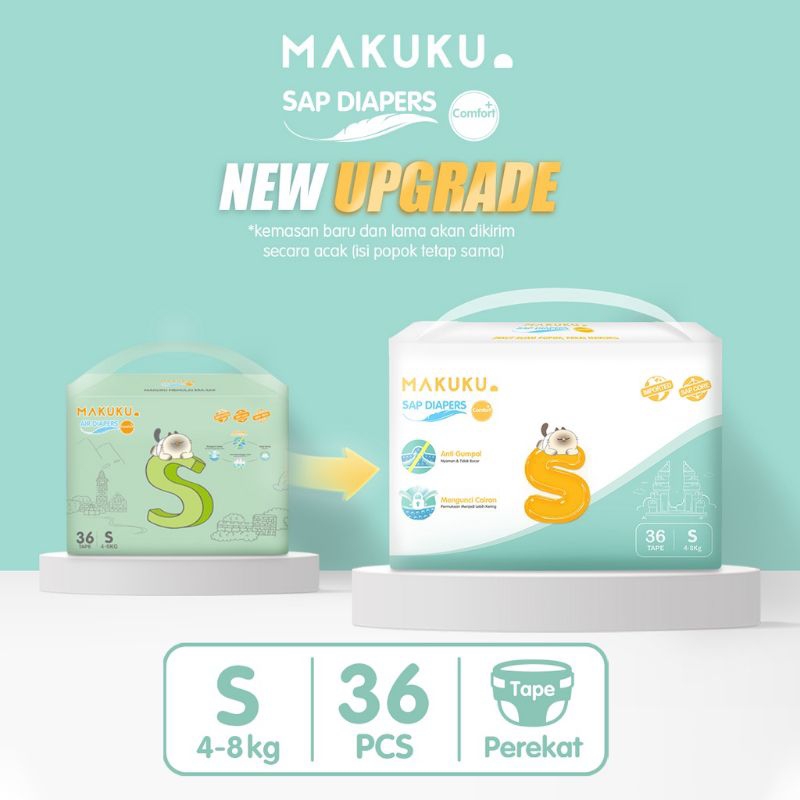 Jual MAKUKU COMFORT PAMPERS BABY DIAPERS POKOK S M L XL Shopee