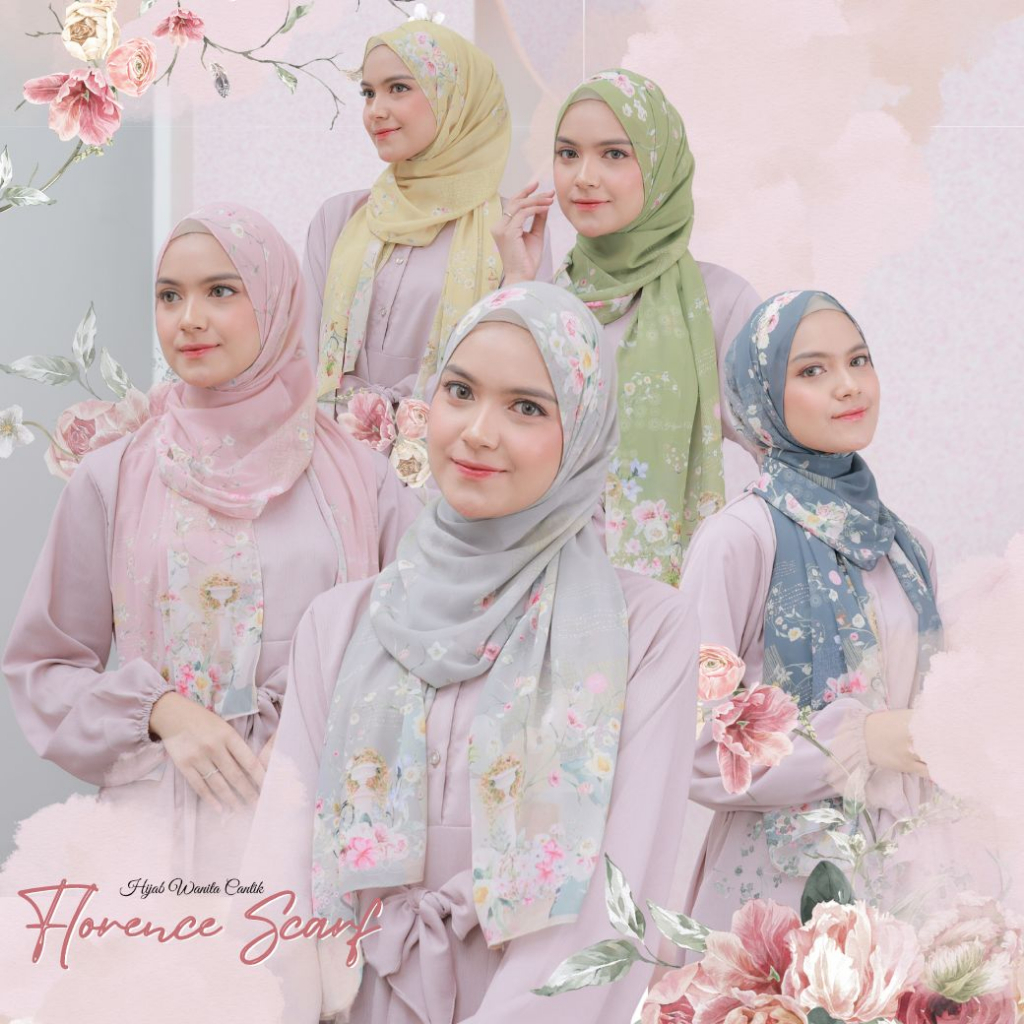 Jual Hijabwanitacantik Pashmina Florence Series Hijab Printing