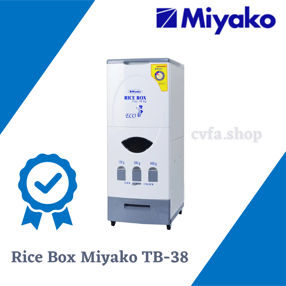 Jual Rice Box Miyako TB 38 Penyimpanan Beras 38 KG Tong Beras Shopee