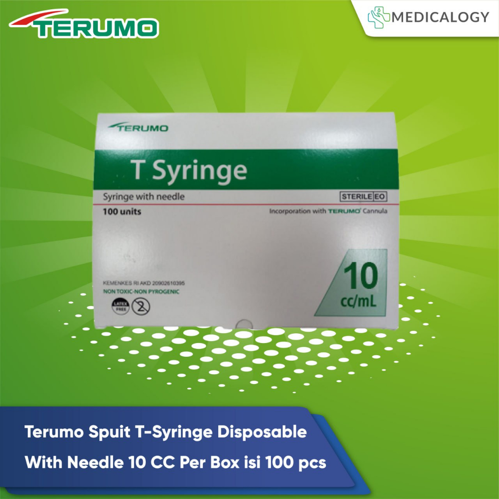 Jual Terumo Spuit T Syringe Disposable With Needle 10 CC Per Box Isi