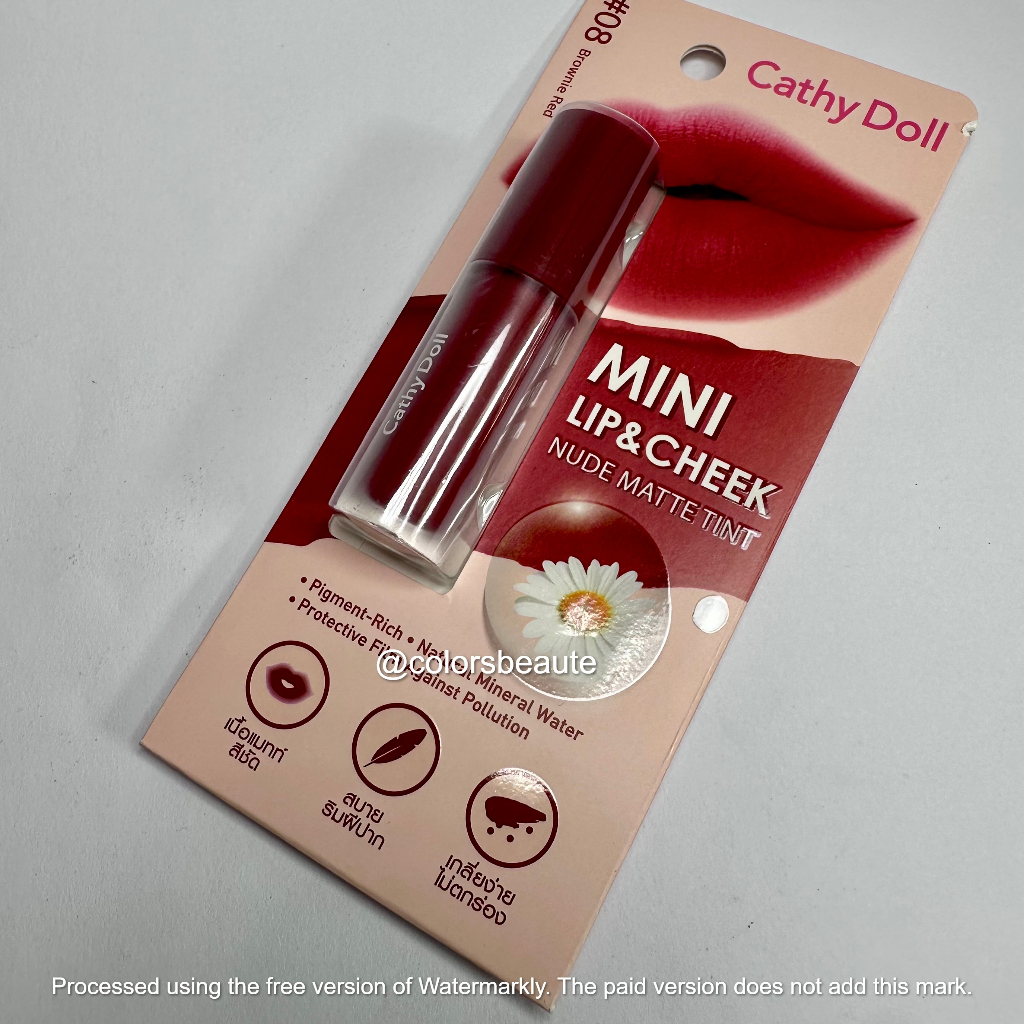 Jual Cathy Doll Mini Lip And Cheek Nude Matte Lipmatte Shopee Indonesia