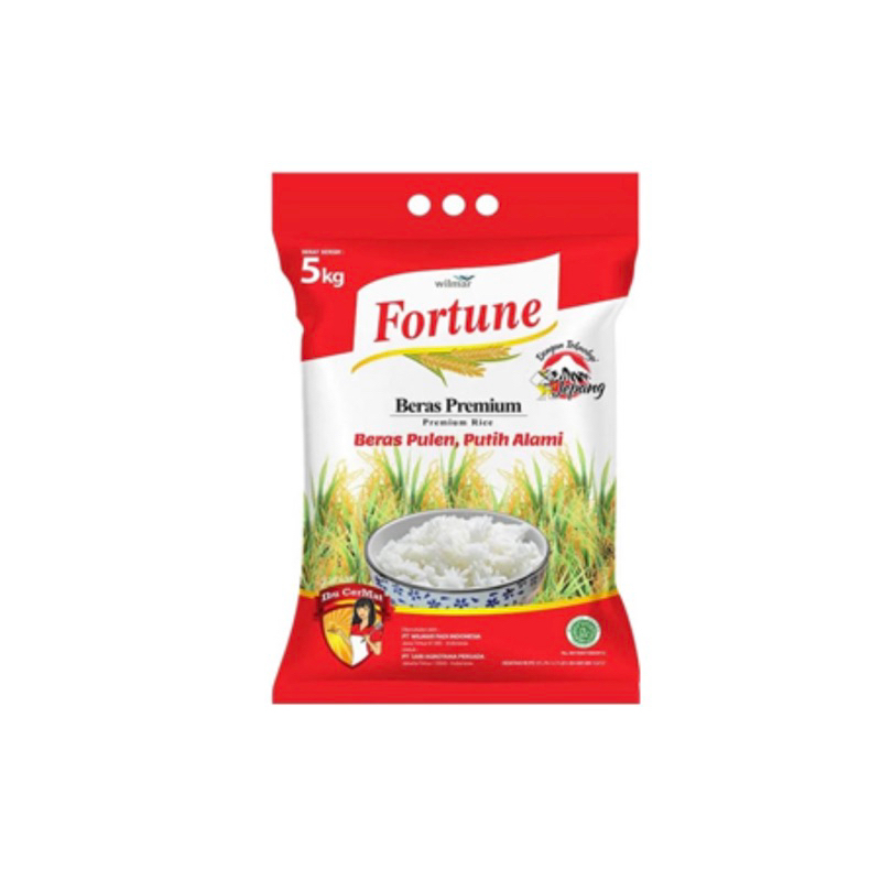 Jual Beras Premium Fortune Kg Beras Putih Fortune Kg Shopee