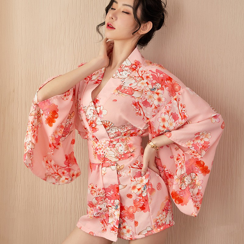 Jual Yesy Set Lingerie Seksi G String Model Kimono Sabuk Besar