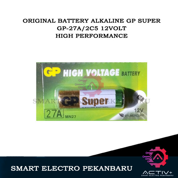 Jual ORIGINAL BATTERY GP SUPER GP 27A 12V BATERAI Alkaline GP Battery