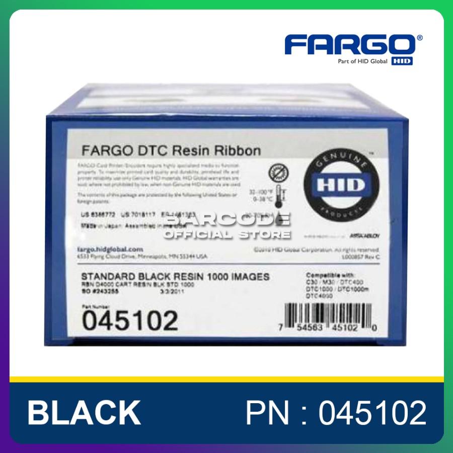 Jual Fargo Dtc E C Pn Dtc Resin Ribbon