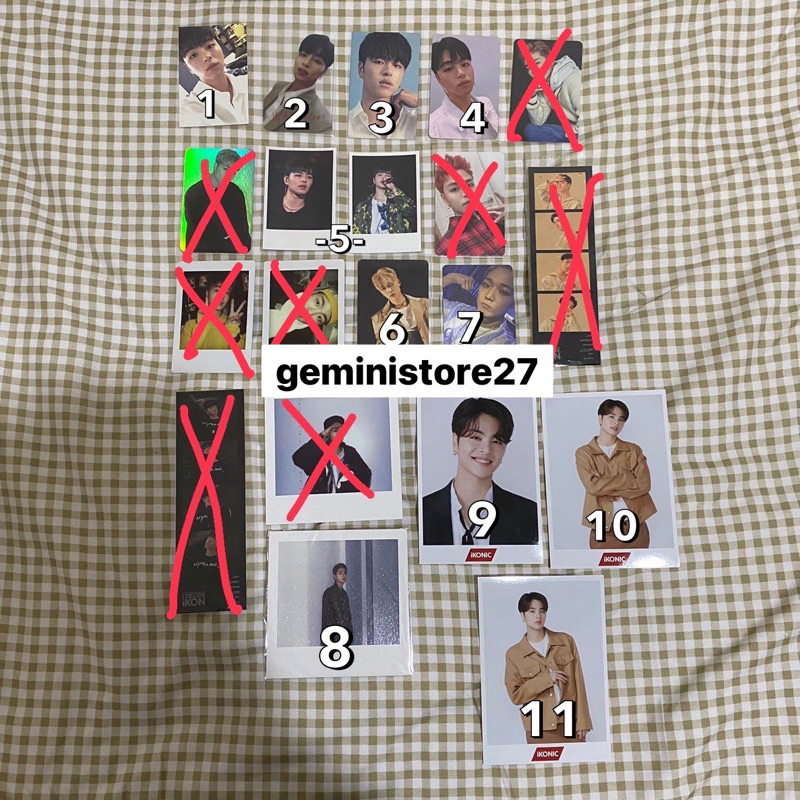 Jual Photocard Pc June Junhoe Ikon Bobby Ikon Polaroid June Ikon