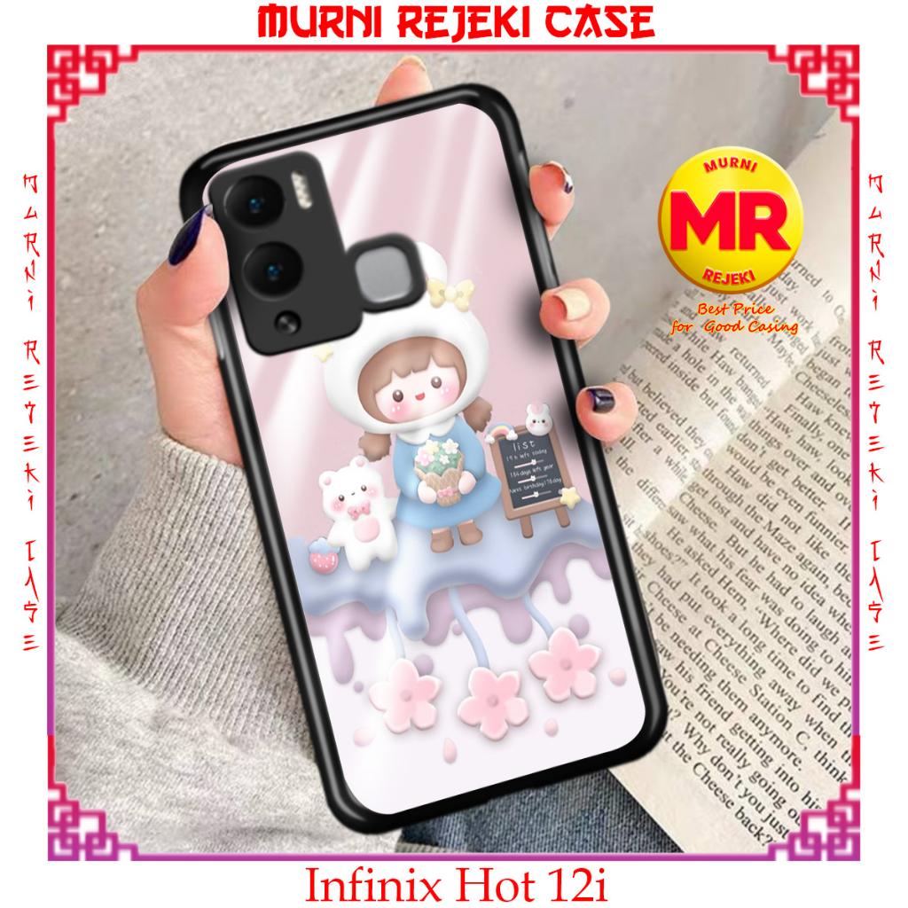 Jual Case INFINIX HOT 12i Casing INFINIX HOT 12i Motif CUTE002 Murni