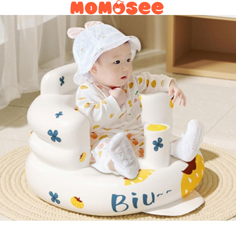 Jual Momosee Sofa Bayi Tiup PVC Kursi Sofa Belajar Duduk Bayi Kursi