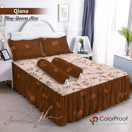 Jual SPREI RUMBAI JOVANKA UKURAN 180X200 MINIMALIS Shopee Indonesia