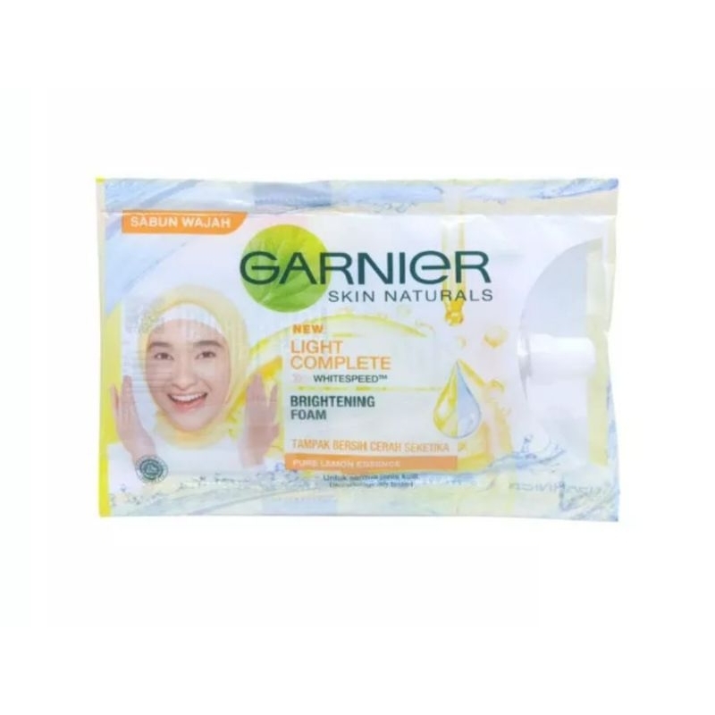 Jual Garnier Light Complete Facial Foam Saset G Shopee Indonesia