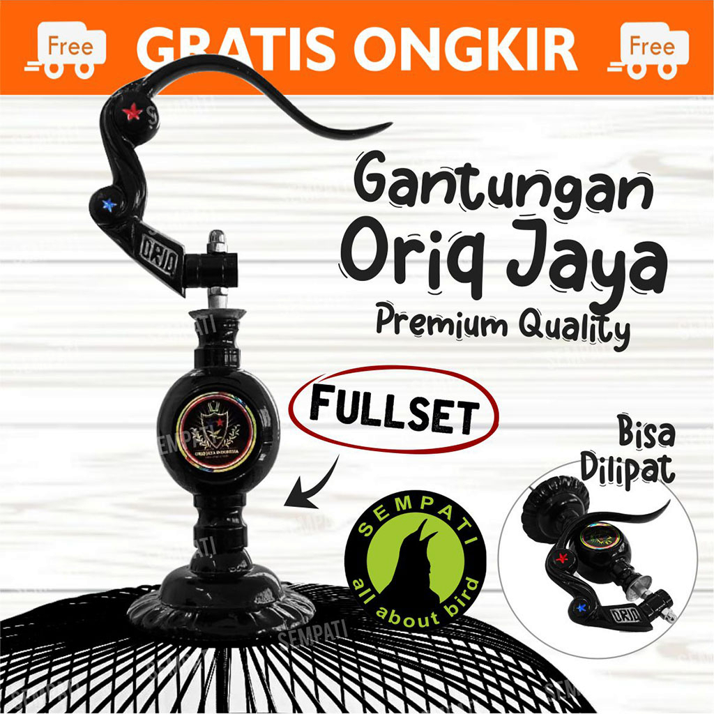 Jual GANTUNGAN SANGKAR PION MOTIF BATIK ORIQ JAYA KANDANG BURUNG MURAI