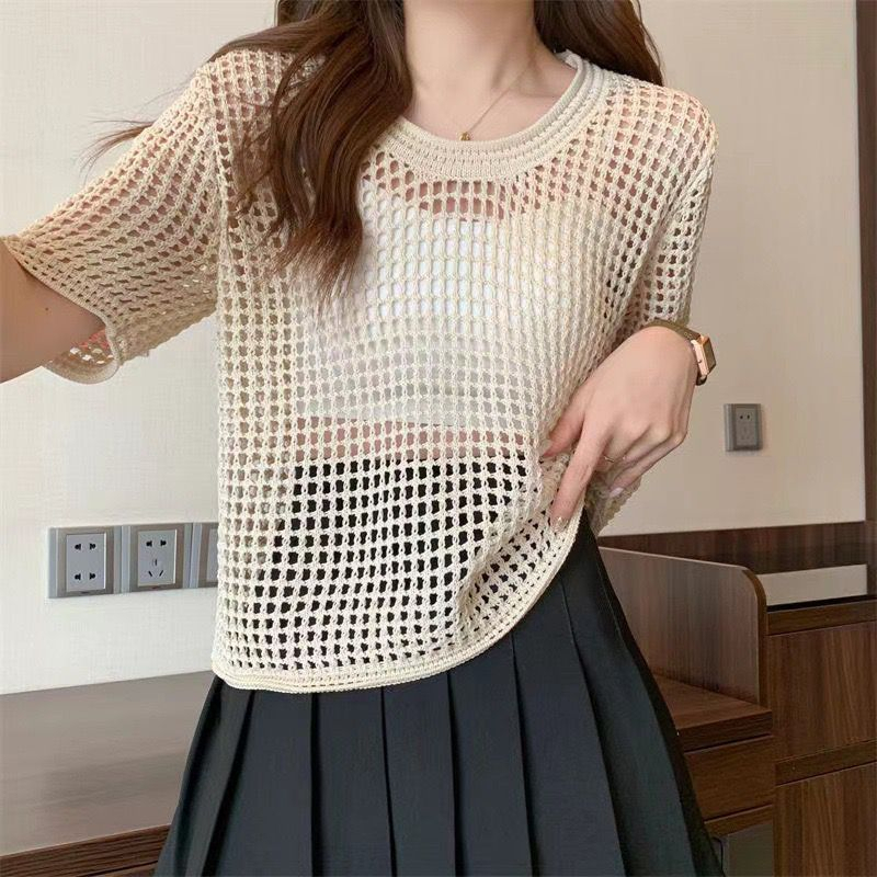 Jual J114 Baju Knit Import Blouse Rajut Knit Outer Atasan Korean