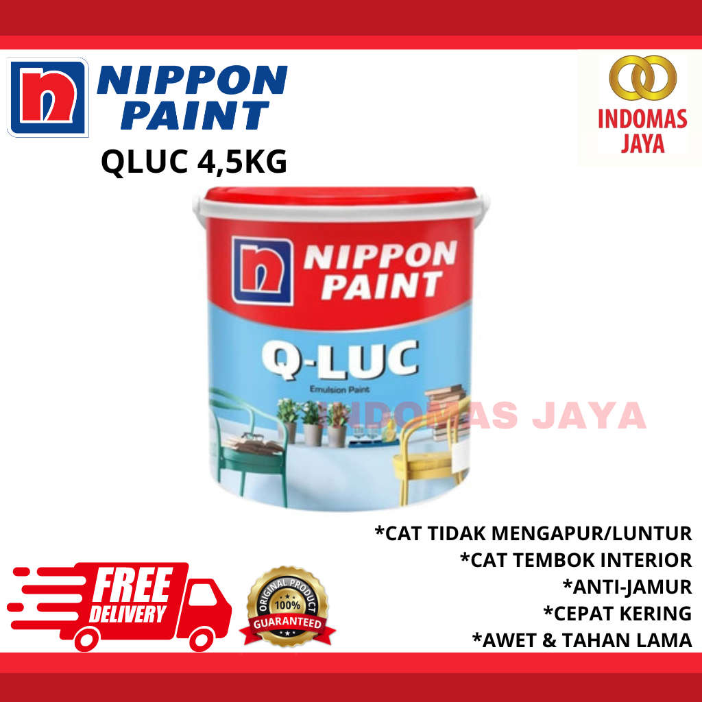 Jual CAT TEMBOK INTERIOR QLUC Q Luc Qiluc Cat Tembok Warna Nippon Paint