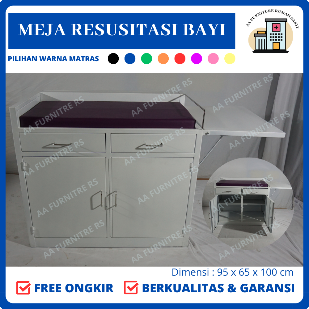 Jual Meja Resusitasi Bayi Baby Table Meja Periksa Kesehatan Bayi Baby