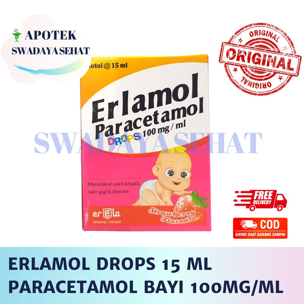 Jual Erlamol Drops Ml Paracetamol Mg Per Ml Obat Demam Panas