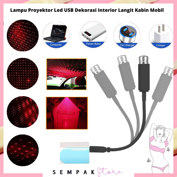 Jual Ss Lampu Proyektor Led Usb Dekorasi Interior Langit Kabin Mobil