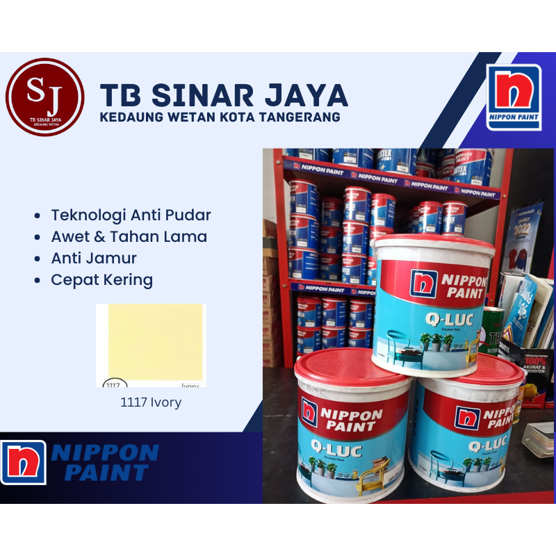 Jual Cat Tembok Interior Qluc Cat Tembok Warna Nippon Paint Galon Kg