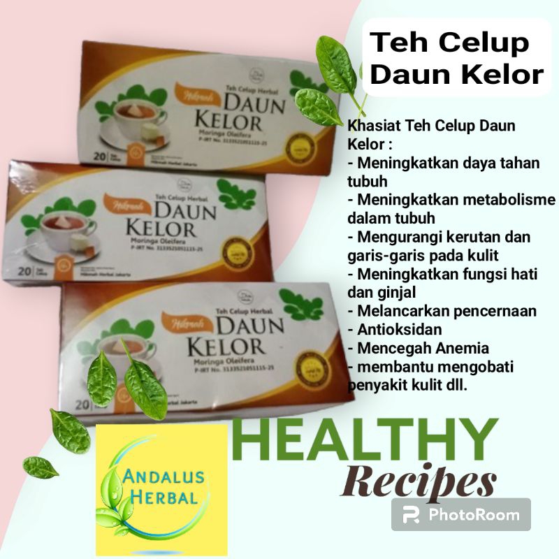 Jual Teh Celup Daun Kelor Hikmah Herbal Isi Bag Shopee Indonesia