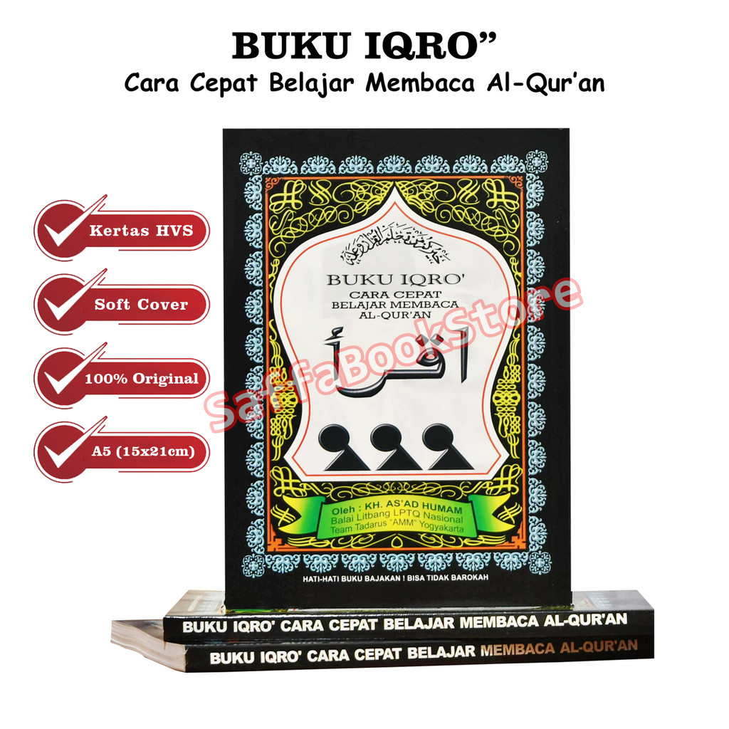 Jual Buku Iqro Cara Cepat Belajar Membaca Al Qur An Iqro Iqra Hvs A