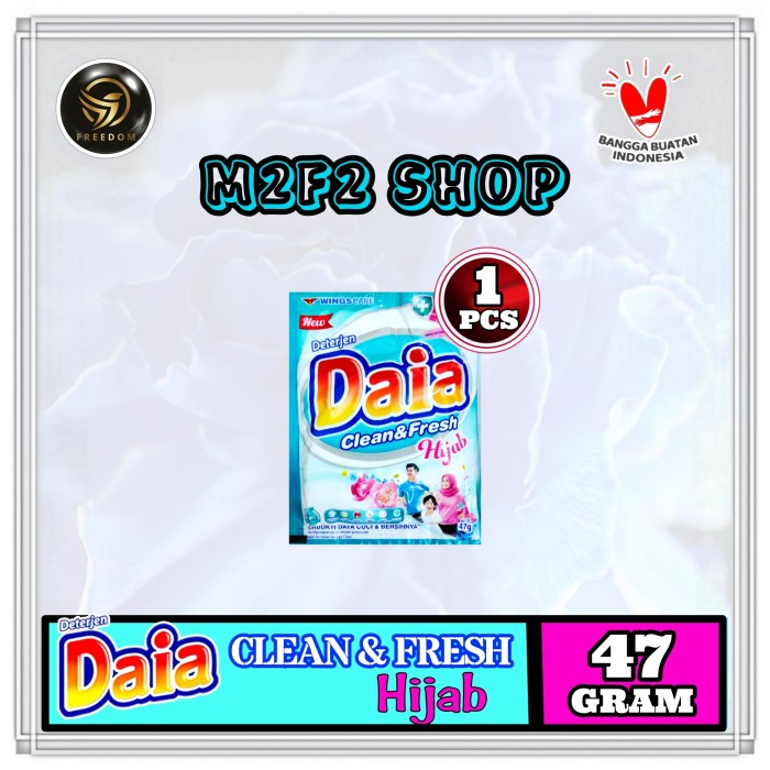 Jual Daia Clean Fresh Hijab Detergent Bubuk Sabun Cuci Baju Sachet