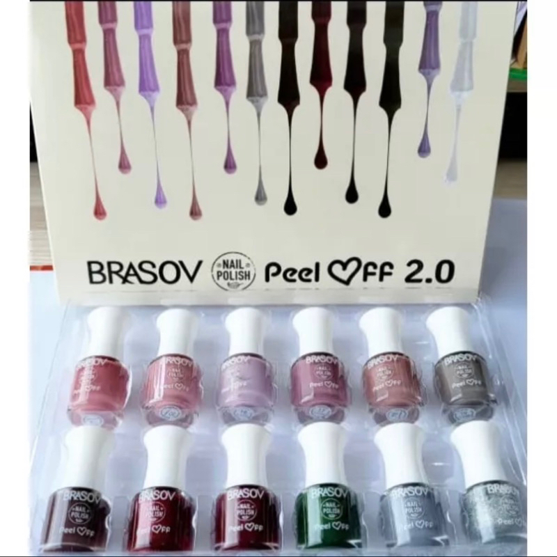 Jual Jeju Brasov Nail Polish Peel Off Nude Series Kutek Bpom Ready