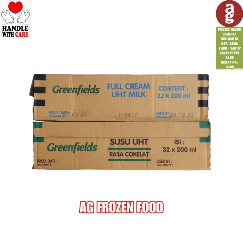 Jual Greenfield Milk Uht Ml All Variant Dus Pcs Shopee Indonesia