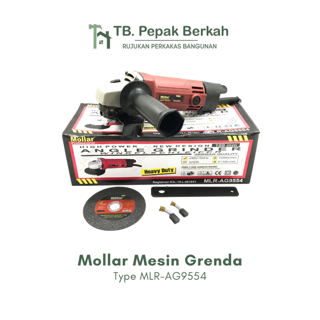 Jual Mesin Gerinda Tangan Mollar Ag Angle Grinder Shopee Indonesia