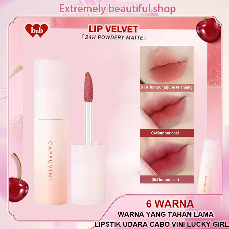 Jual Capovini Pelembap Bibir Lip Balm Beludru Matte Perona Pipi