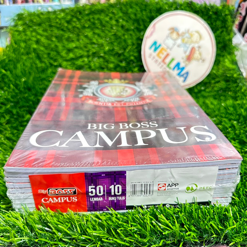 Jual Buku Tulis Campus BIG BOSS 50 Lembar Isi 10 Buku Shopee