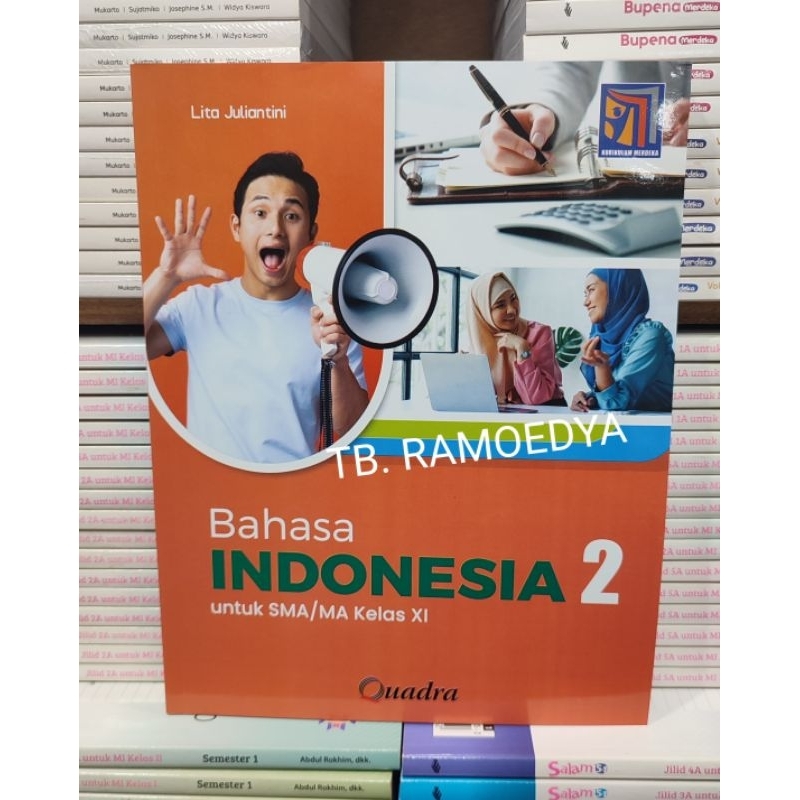 Jual Buku Bahasa Indonesia SMA MA Kelas XI Kurikulum Merdeka Quadra