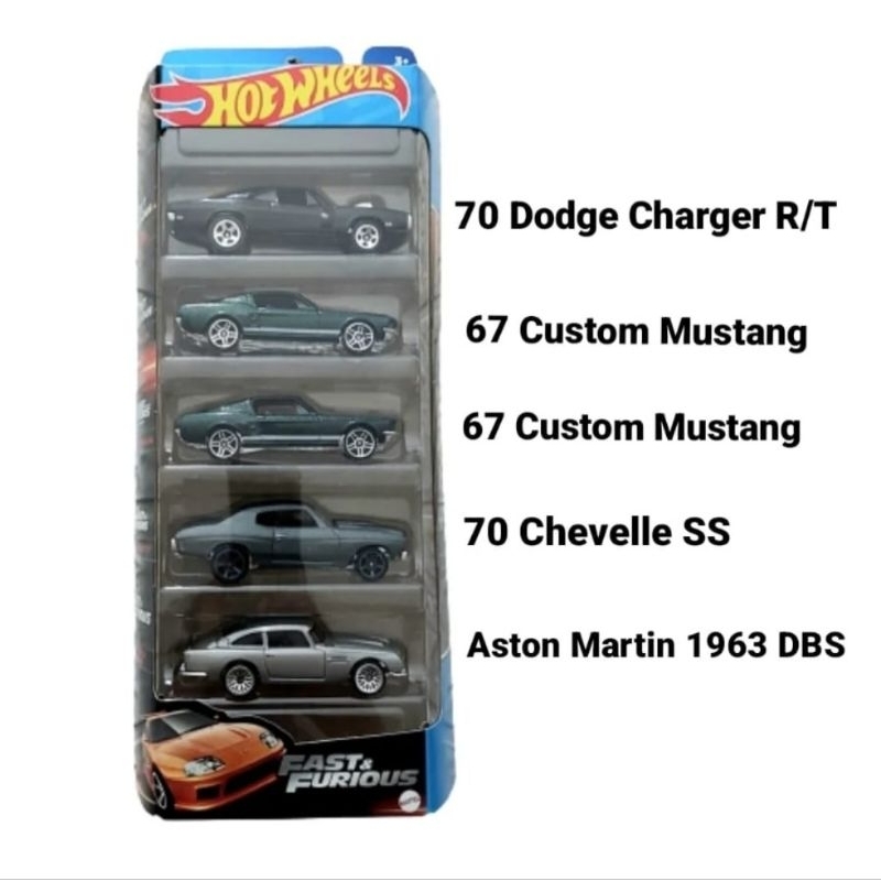 Jual Hot Wheels Fast Furious Gift Pack 2023 Isi 5 Mobil Dodge Charger 1